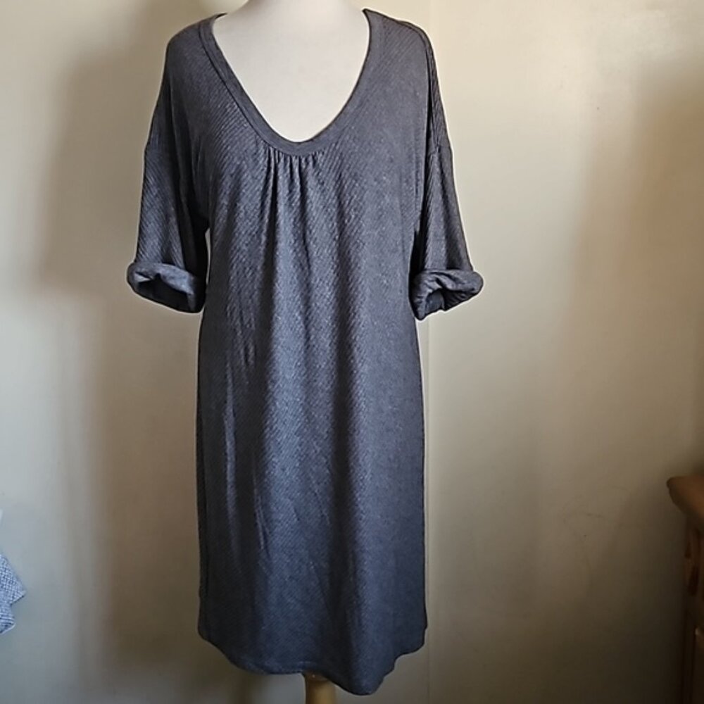 James Perse Ribbed Angora Blend short sleeves dress 4